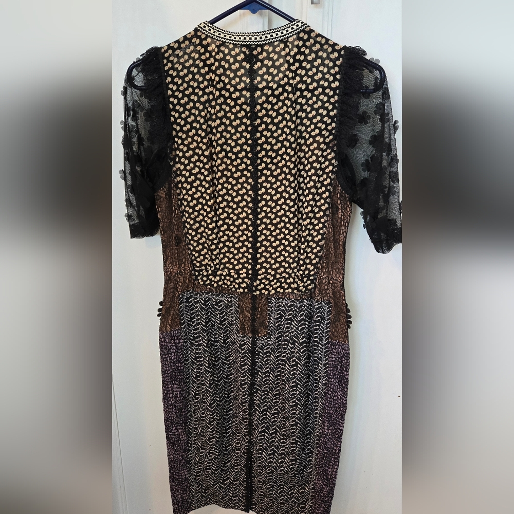 Beguile Byron Lars Anthropologie Allusion Sheath Midi Dress Size 4 - Picture 8 of 9